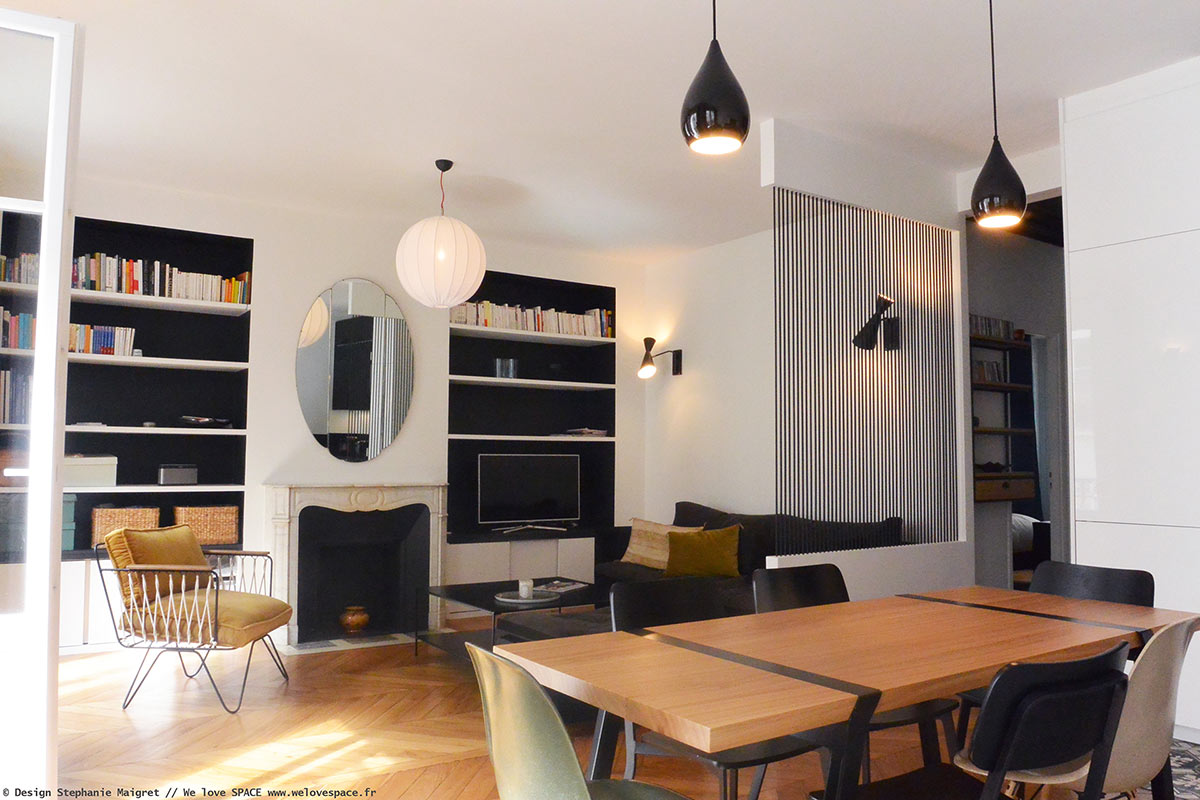 Amenagement D Interieur Et Decoration D Un Appartement Situe A Paris 9eme We Love Space
